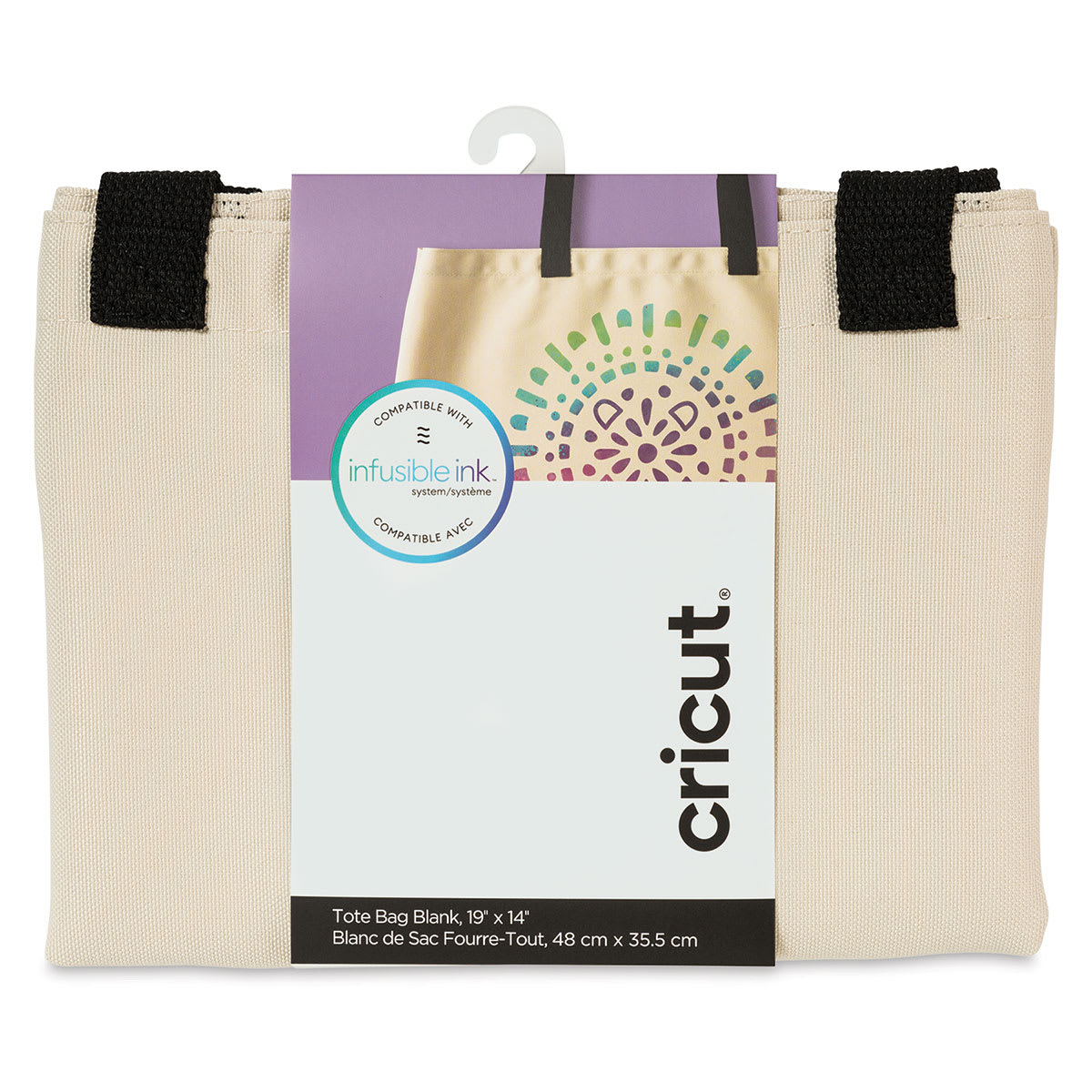 Cricut Tote Bag Blank - Front of Large package with label