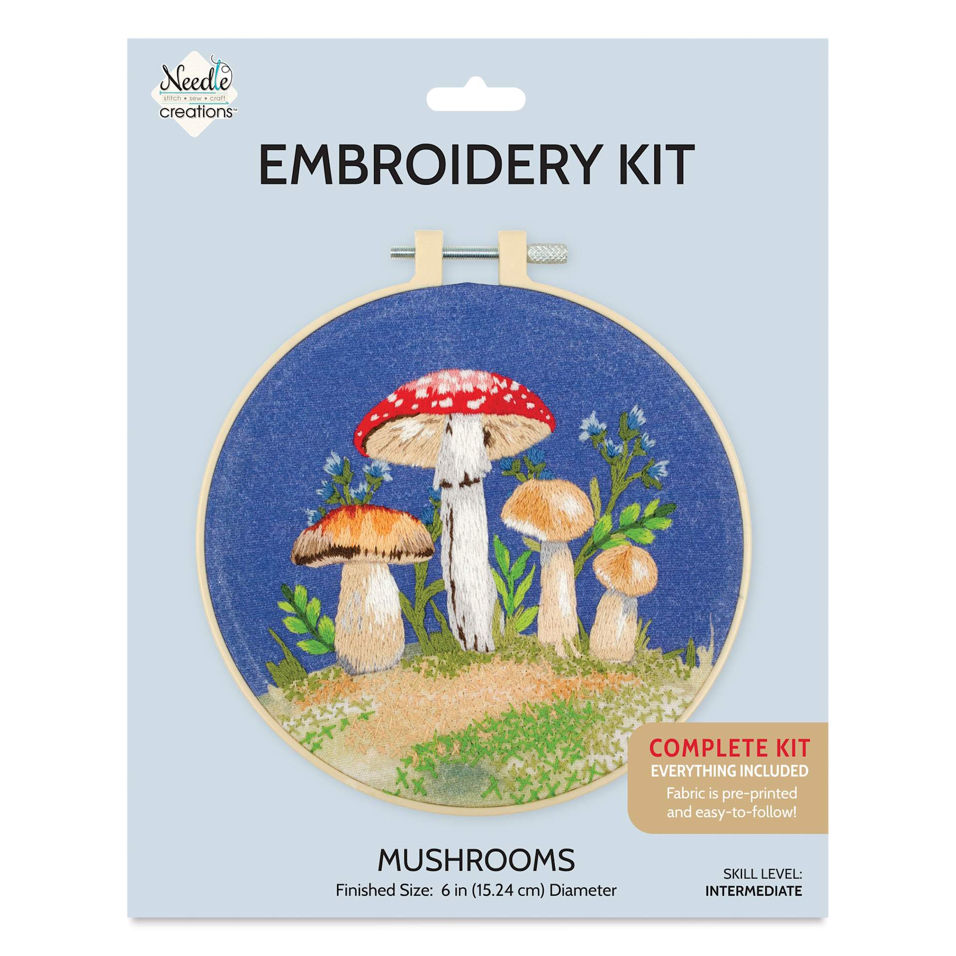 Needle Creations Embroidery Kit front of packaging
