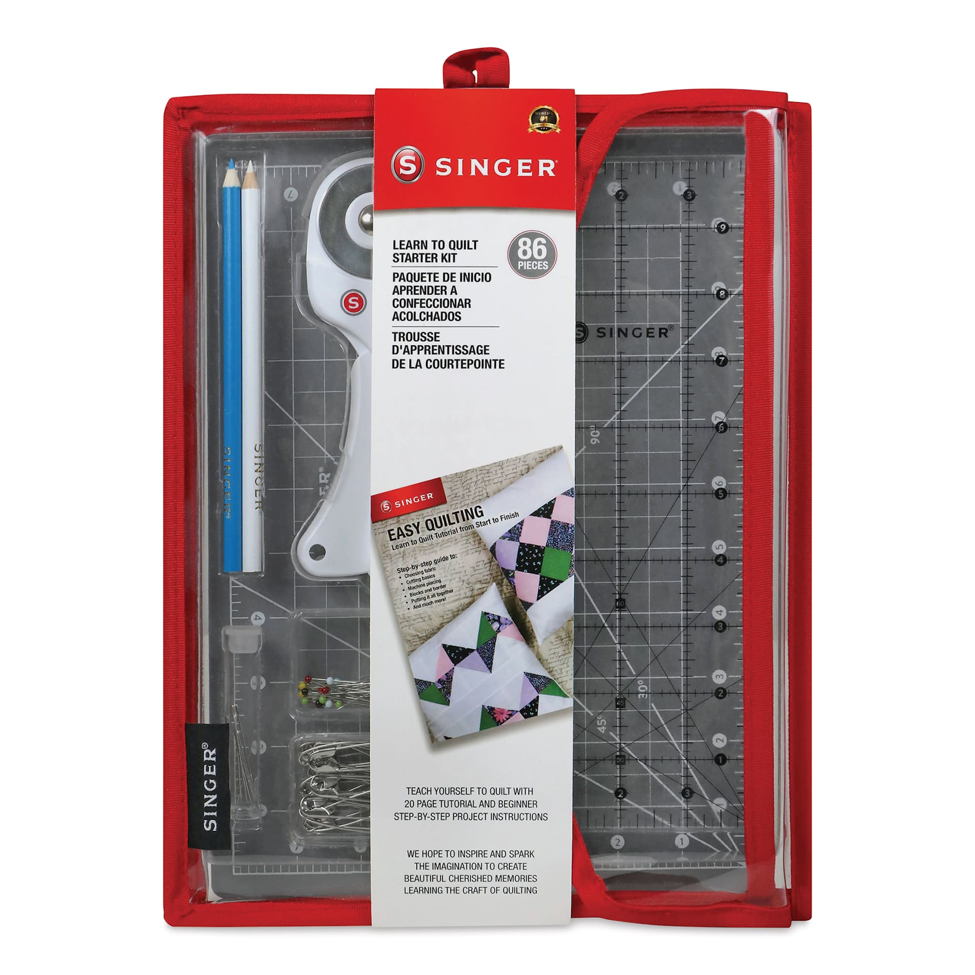 Singer Learn to Quilt Starter Kit, front of the packaging