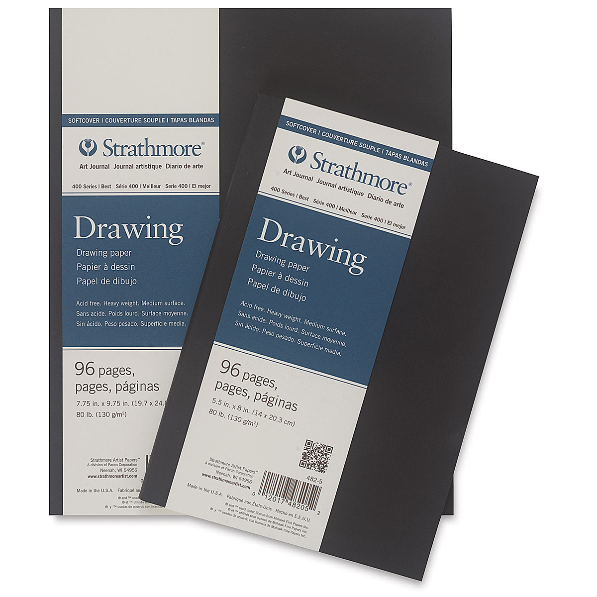 Strathmore 400 Series Drawing Art Journals - Two sizes of Journals shown stacked