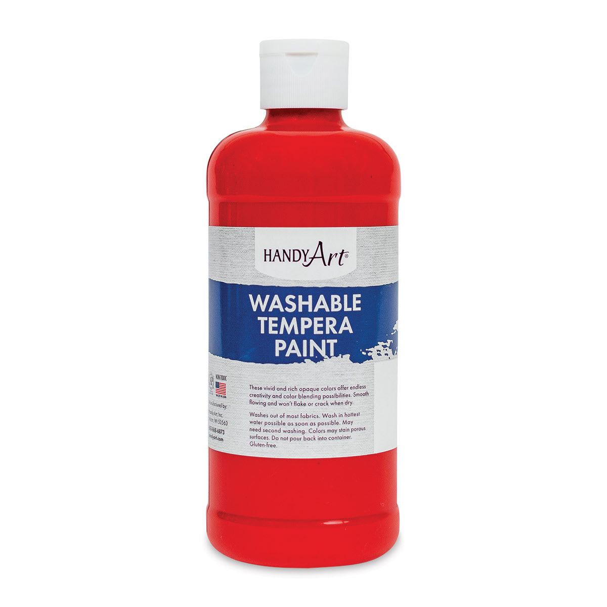 Handy Art Washable Paint - Red, 16 oz