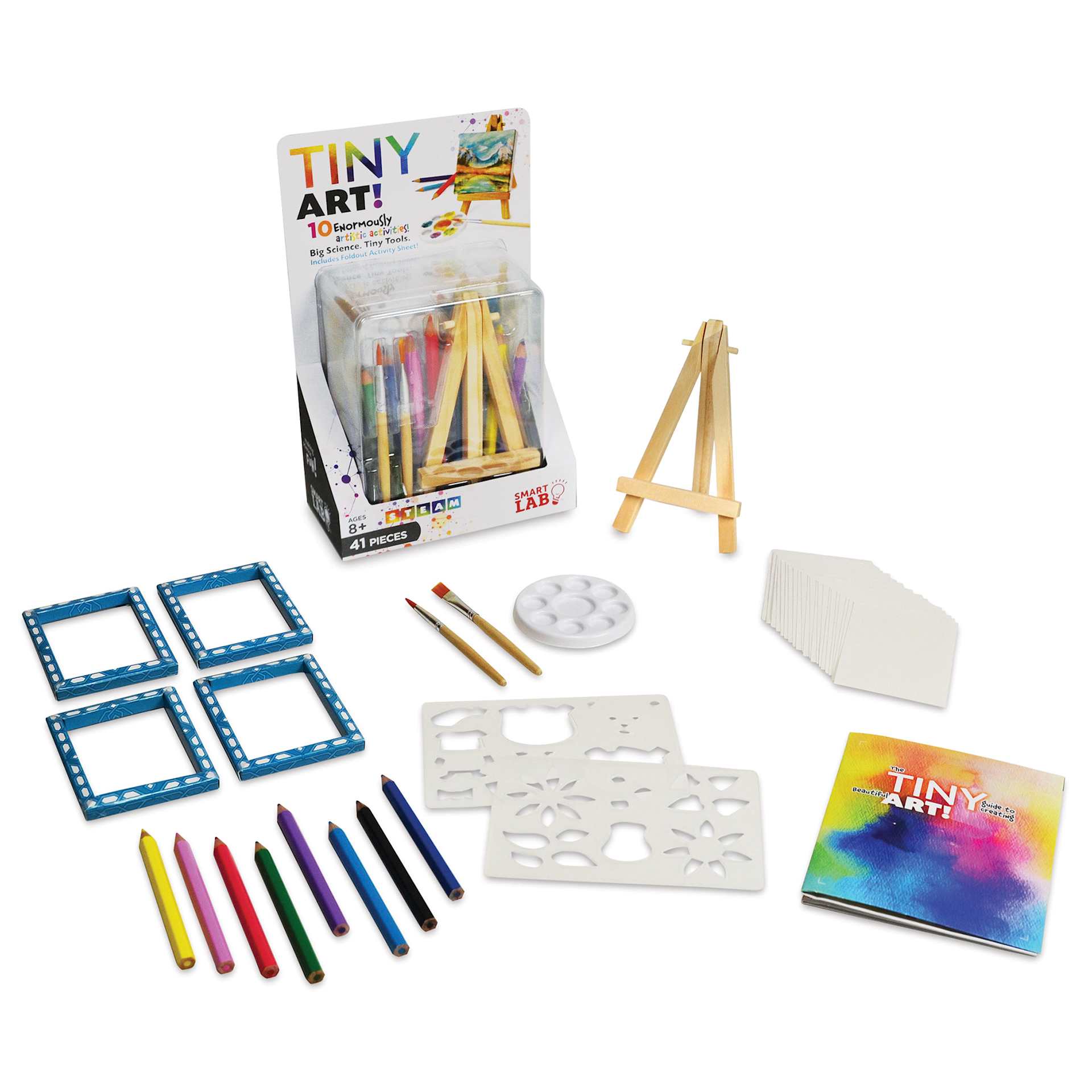 SmartLab Tiny Art Kit (contents inside and outside of packaging)