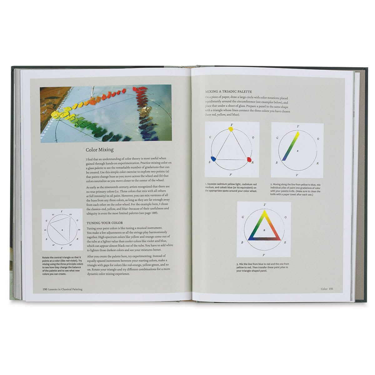 Lessons in Classical Painting - Spread on Color Mixing
