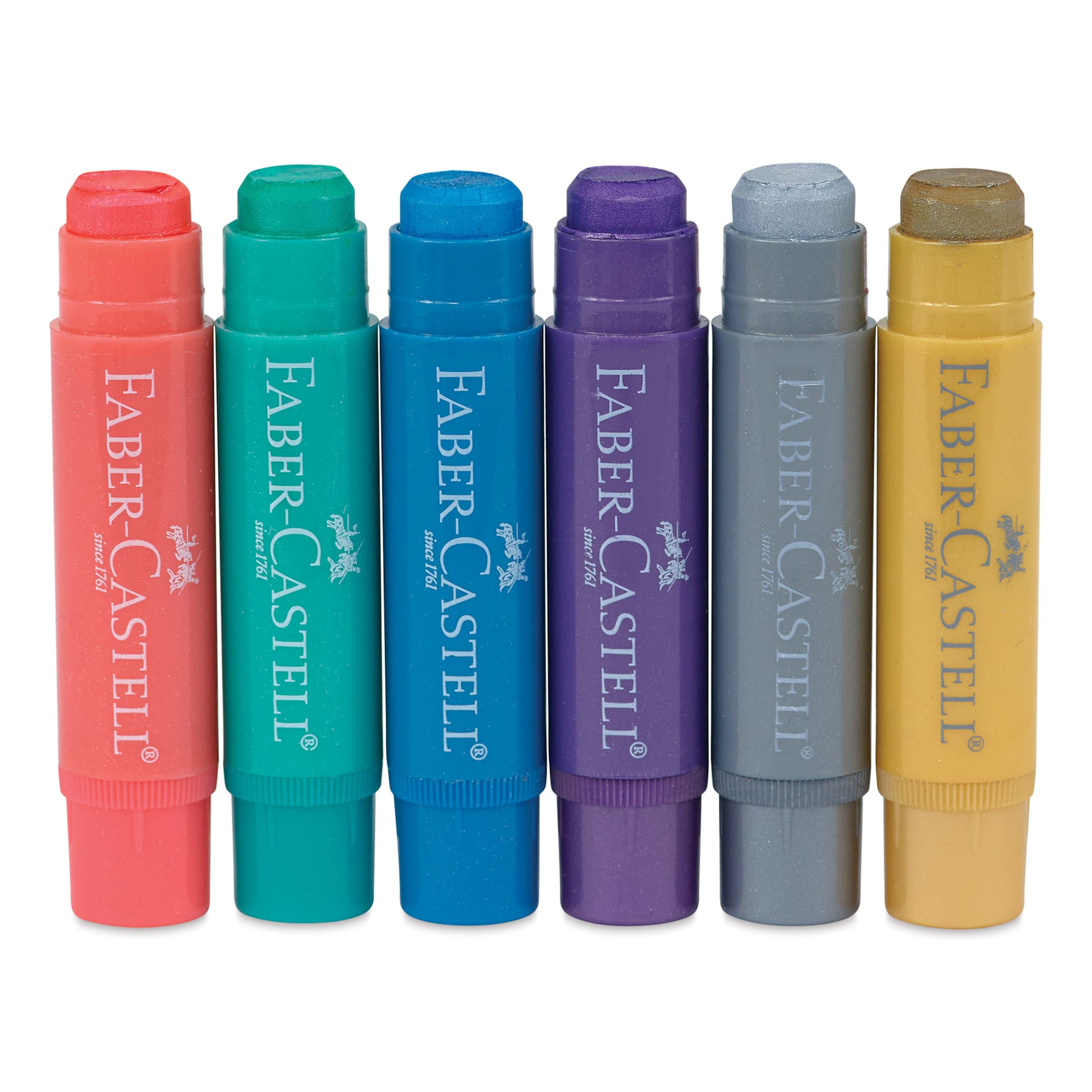 Faber-Castell Gel Sticks -  Set of 140, six Metallic Colors shown