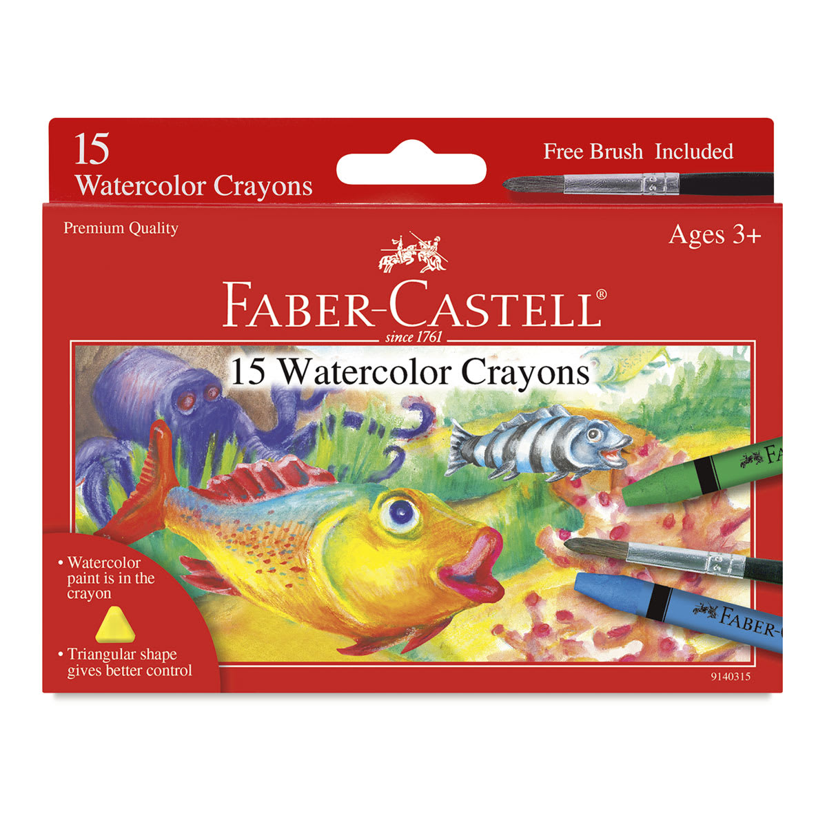 Faber-Castell Watercolor Crayons - Front view of package