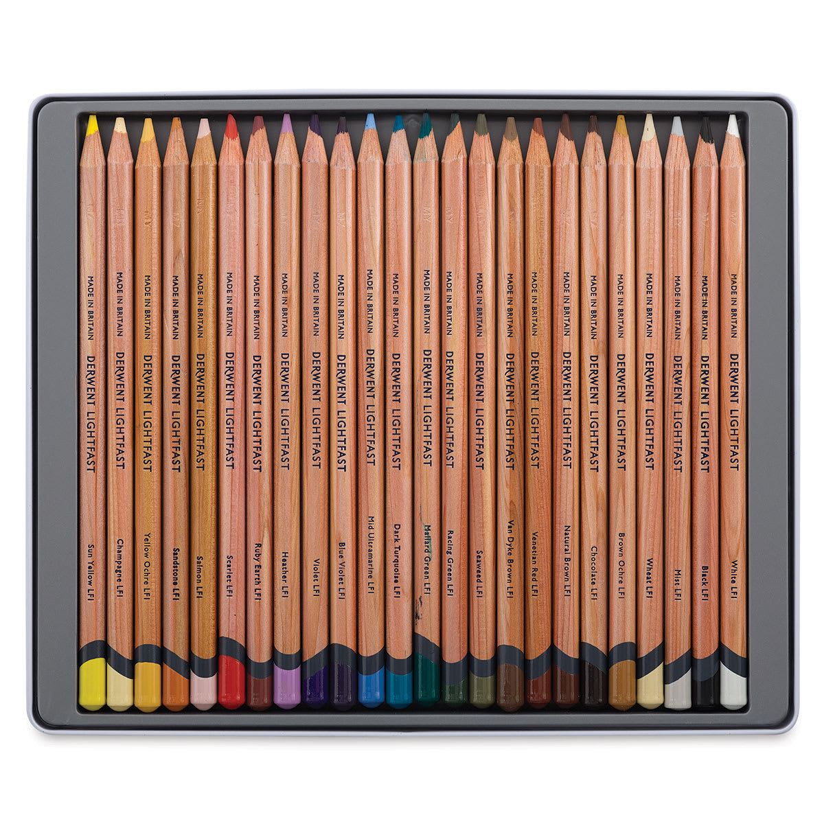 Derwent Lightfast Colored Pencil - Set of 24, Inside Packaging