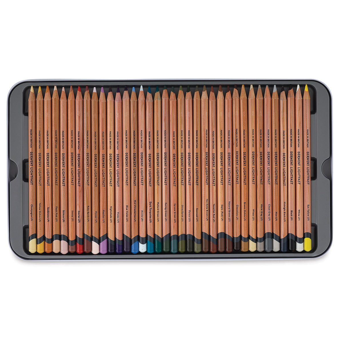 Derwent Lightfast Colored Pencil - Set of 36, Inside Packaging