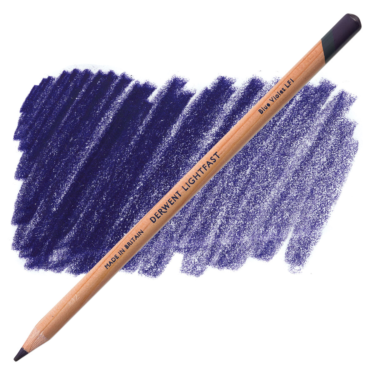 Derwent Lightfast Colored Pencil - Blue Violet pencil and swatch