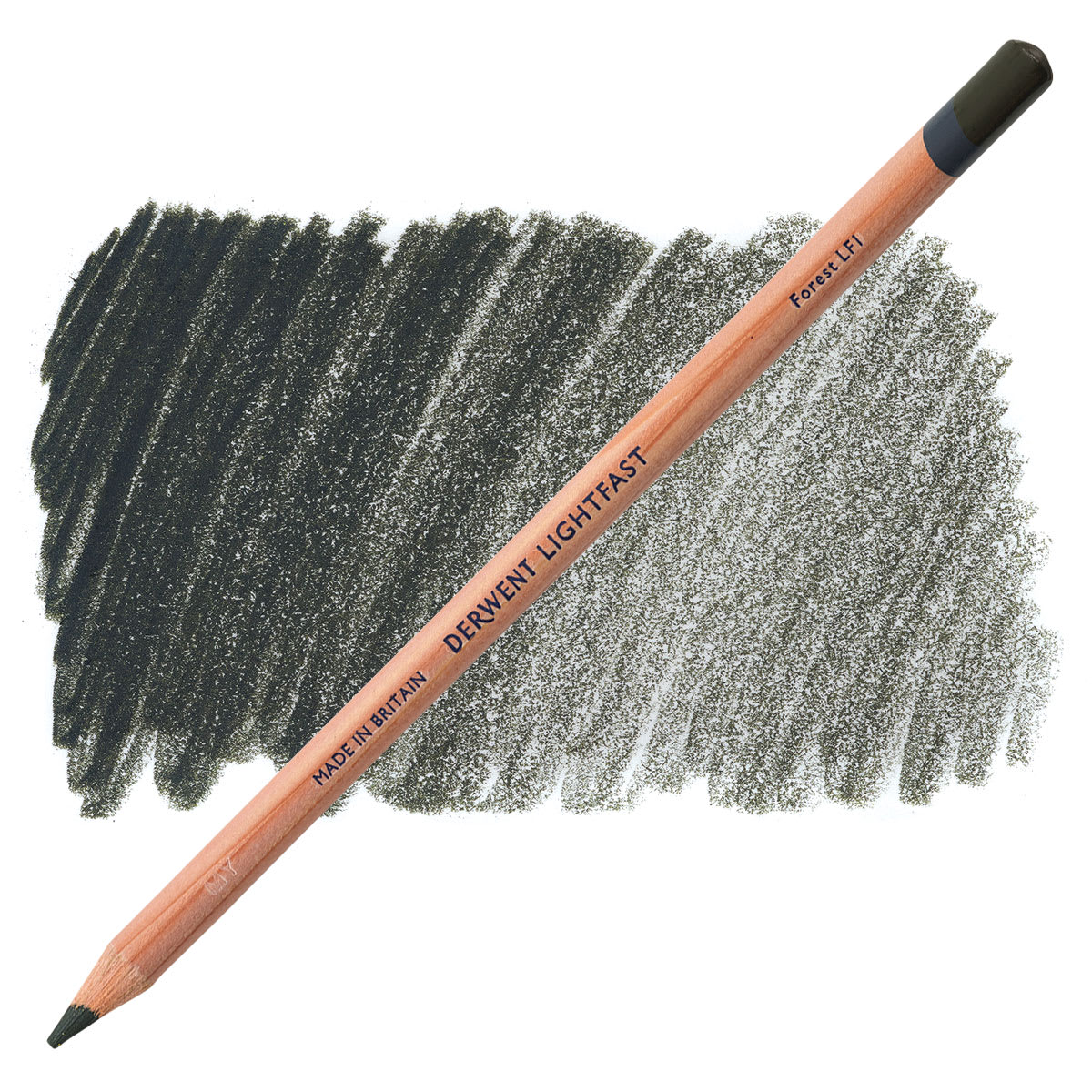 Derwent Lightfast Colored Pencil - Forest pencil and swatch