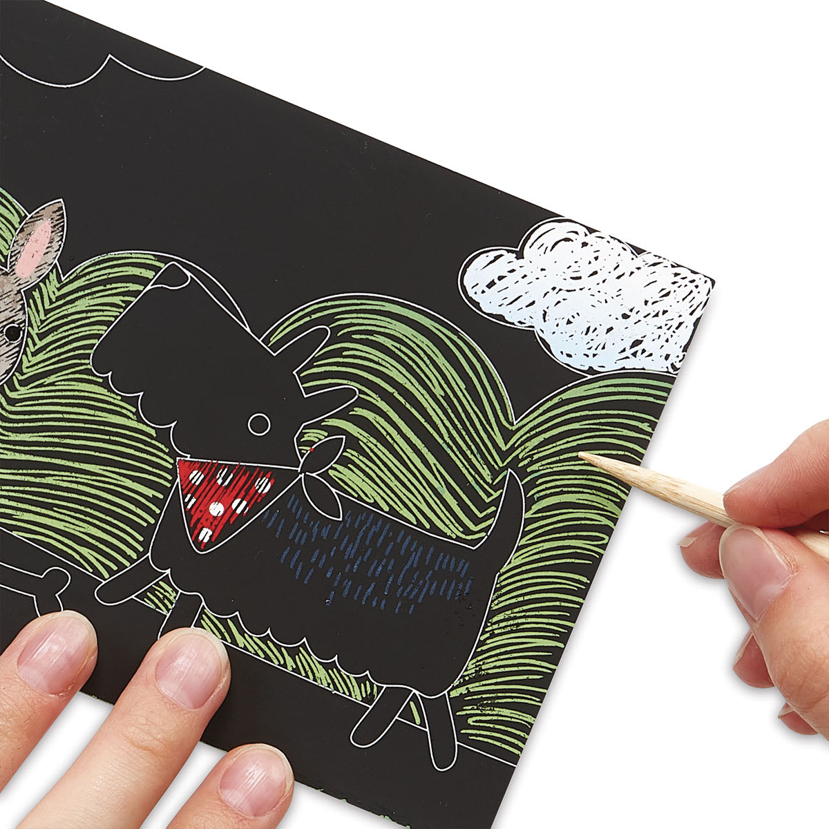 Ooly Scratch and Scribble Mini Scratch Art Kit - Playful Pups