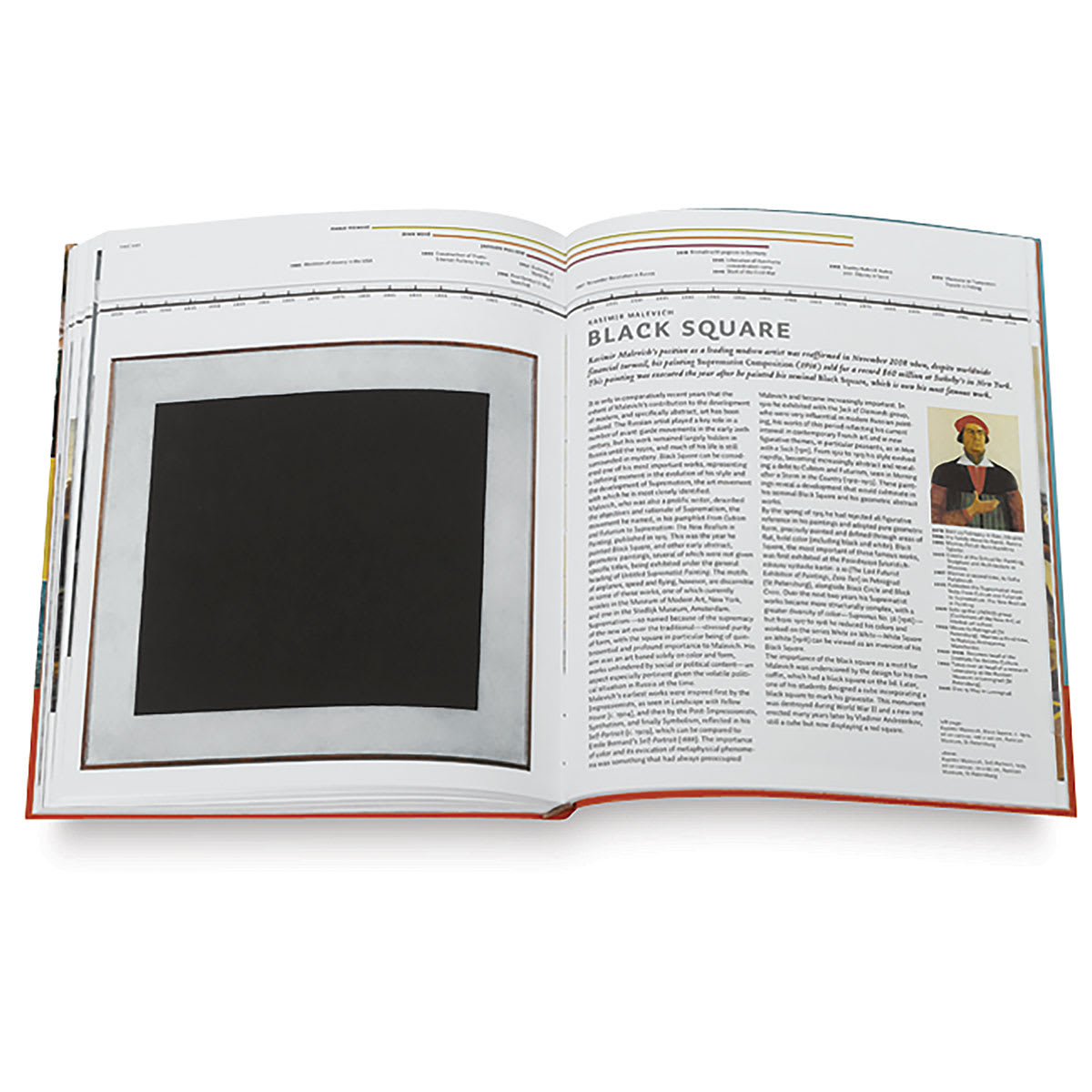 50 Paintings You Should Know - Spread of Black Square by Kazimir Malevich