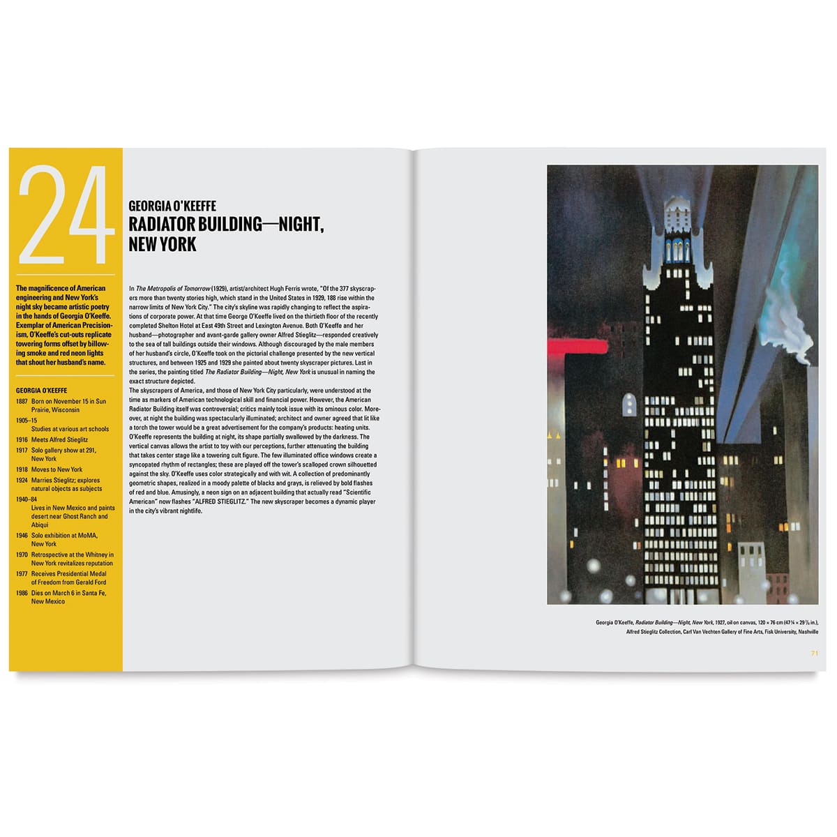 Art Deco: 50 Works of Art You Should Know - Radiator Building at night
