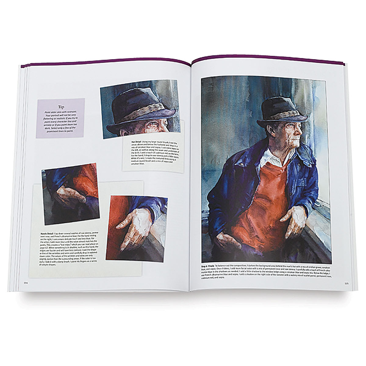 The Art of Drawing & Painting Portraits - Finished painting of Man at window
