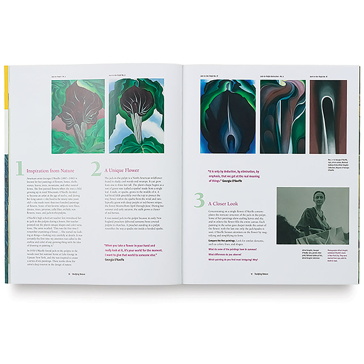 An Eye for Art - Spread on Georgia O'Keefe work
