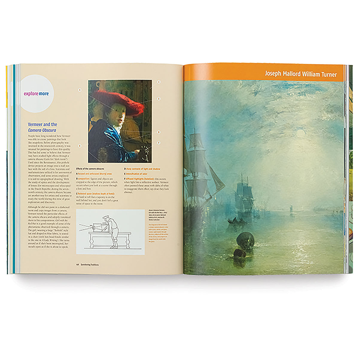 An Eye for Art - Spread about Vermeer work
