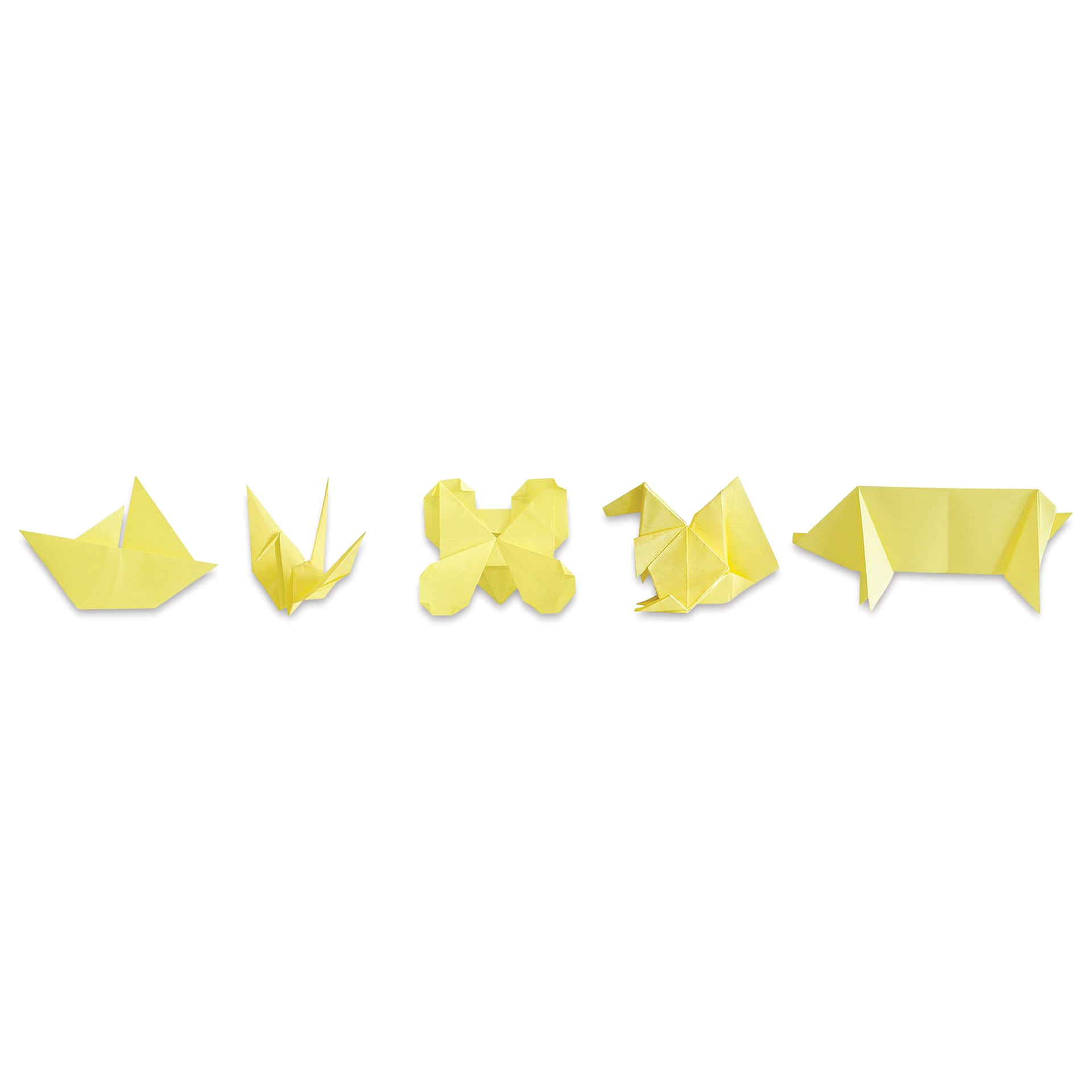 Origami Sticky Notes (folded shape examples, two)
