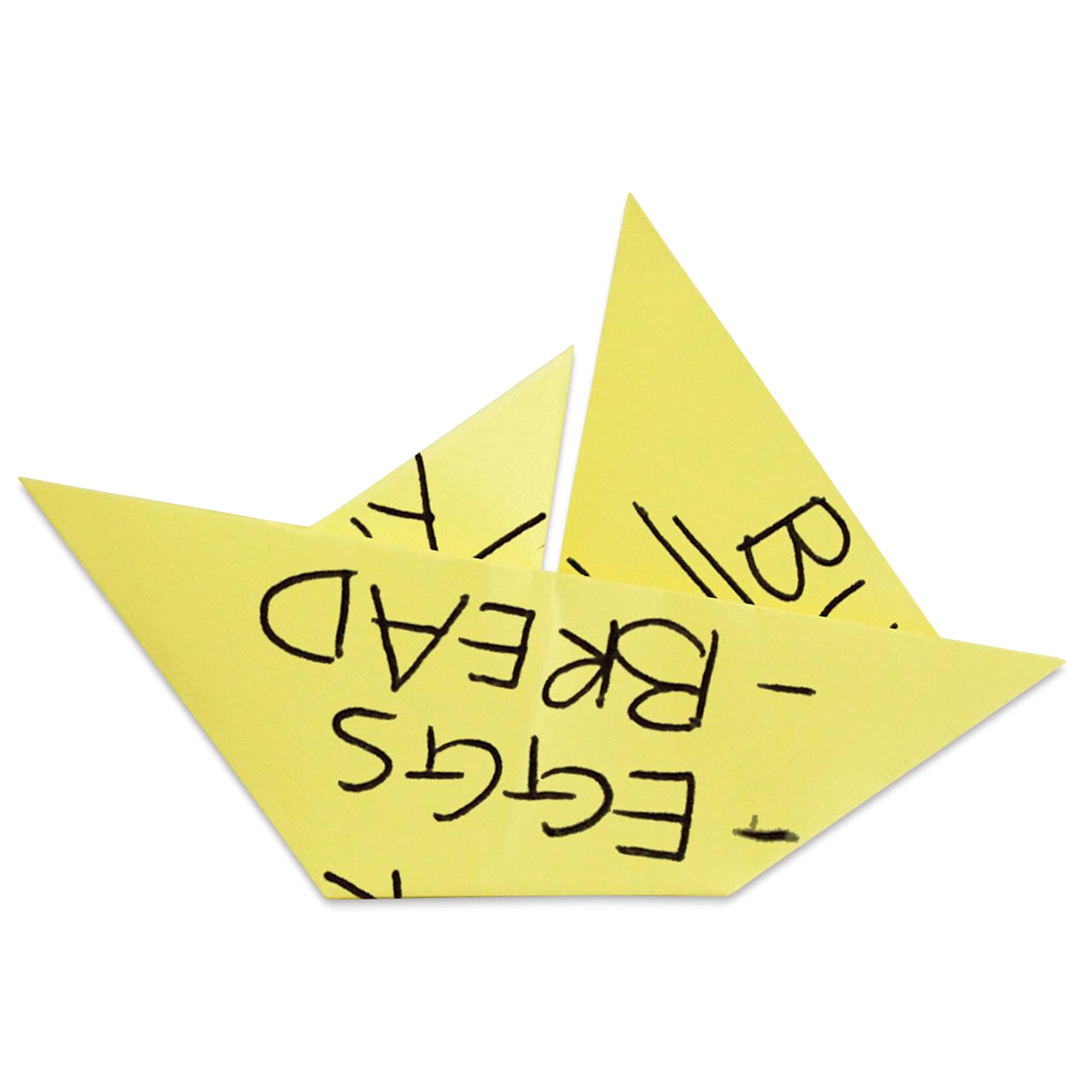 Origami Sticky Notes (boat shape)