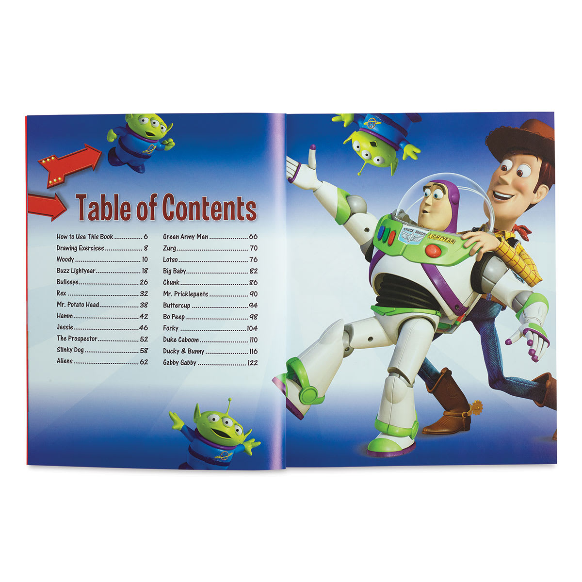 Learn to Draw Disney-Pixar:Toy Story - Spread of Table of Contents
