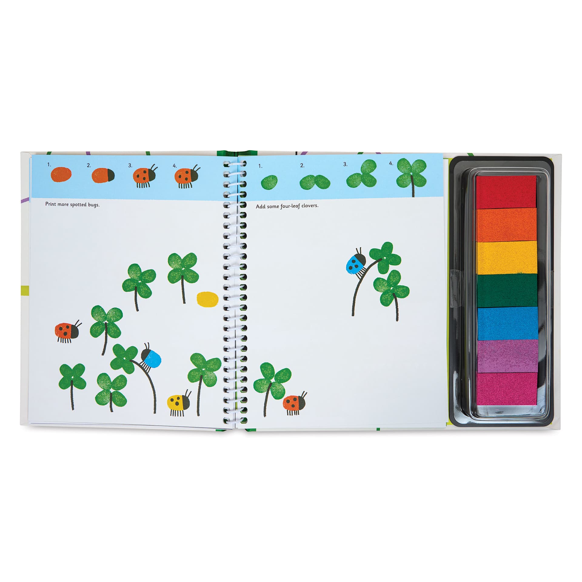 Usborne Fingerprint Activity Book - Animals, ladybugs