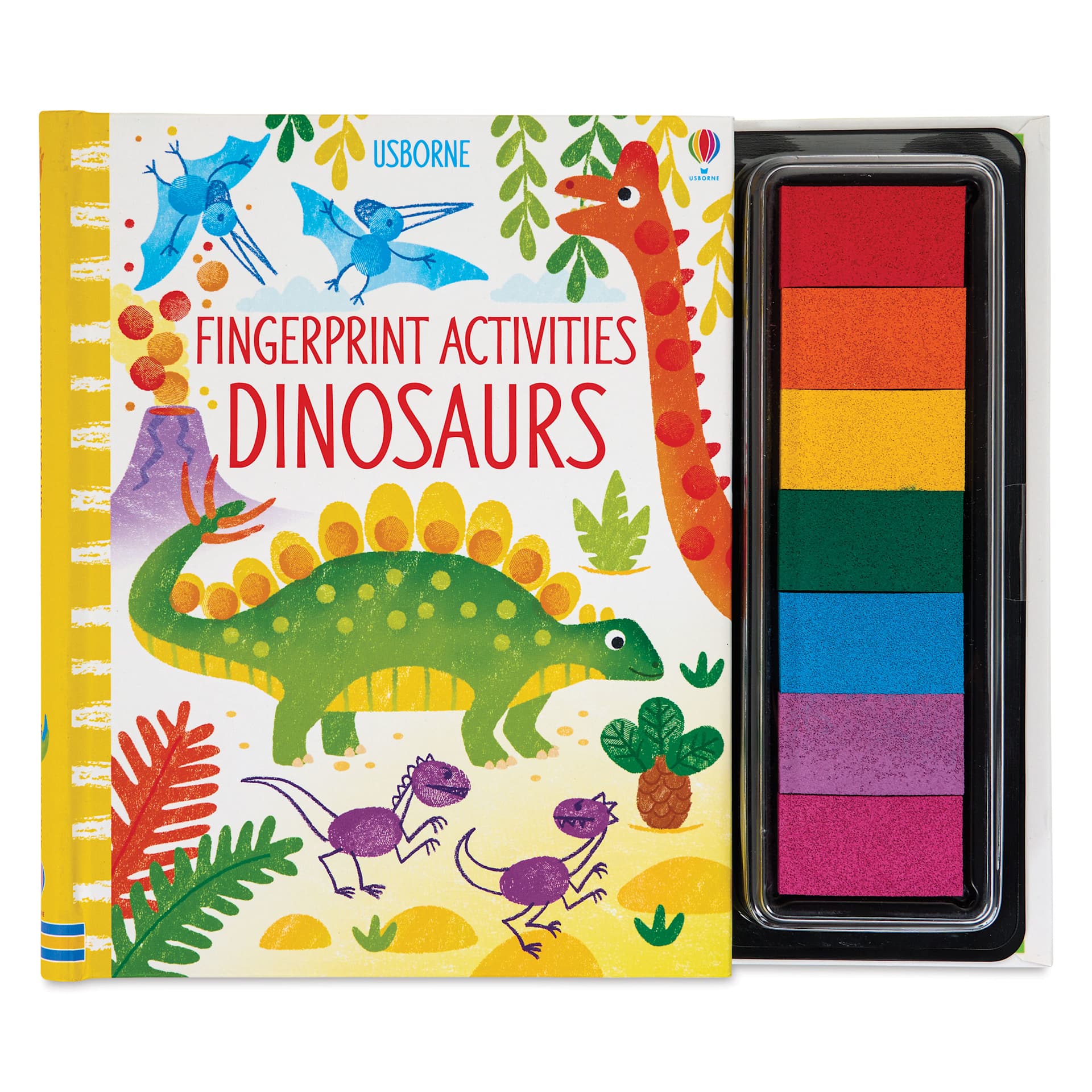 Usborne Fingerprint Activity Book - Dinosaurs, front cover