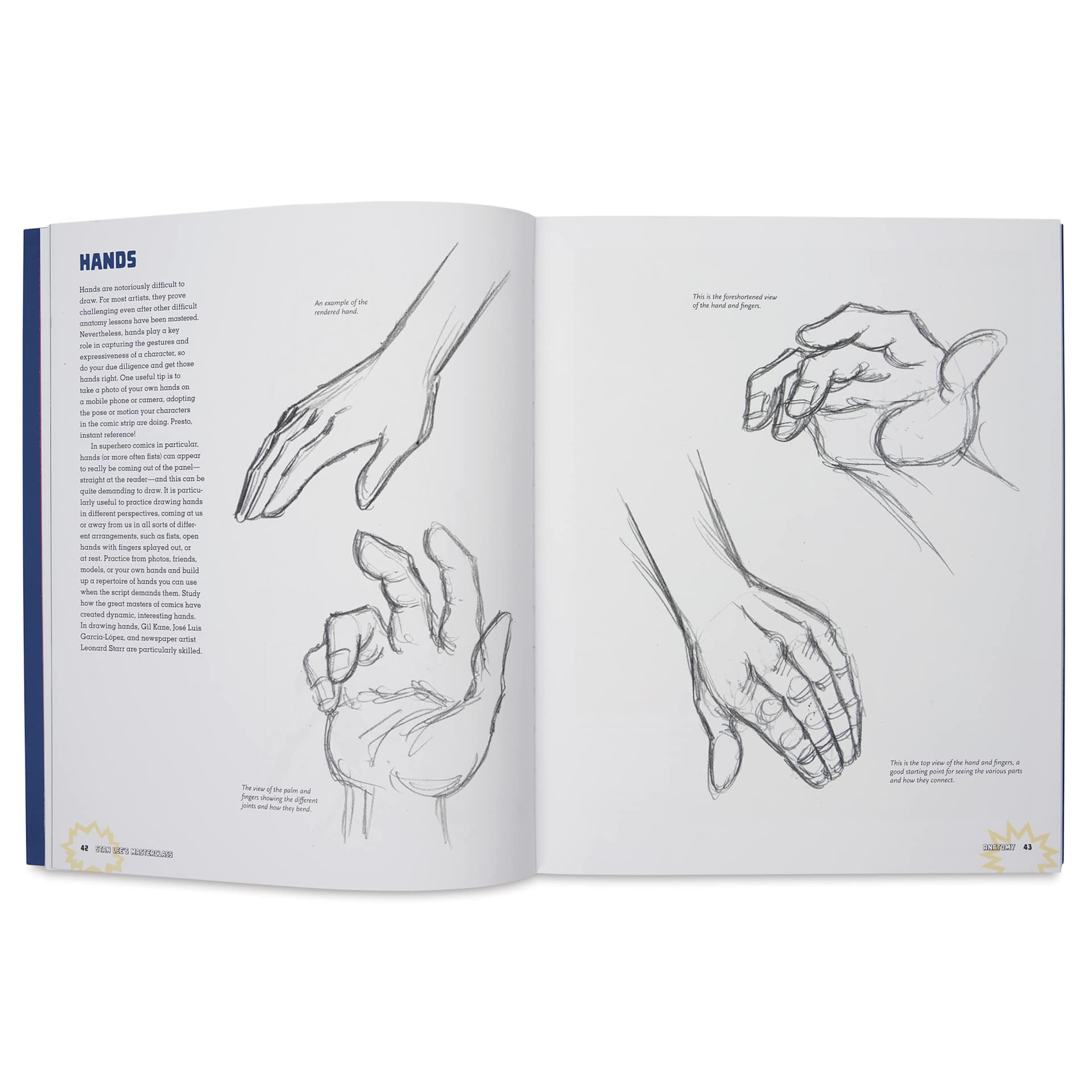 Stan Lee’s Master Class, drawing hands