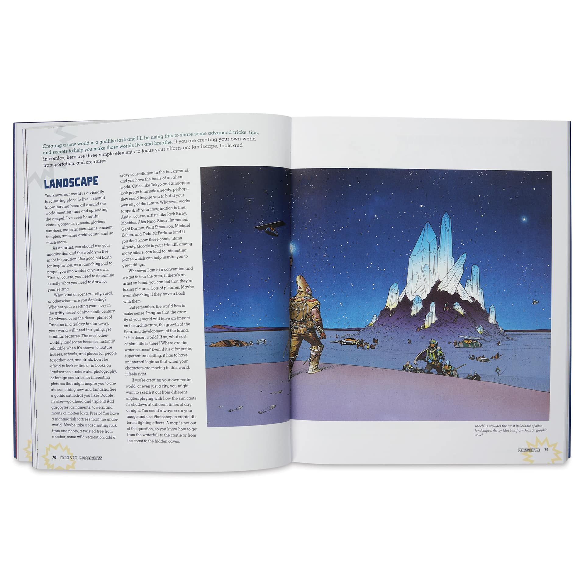 Stan Lee’s Master Class, drawing landscapes