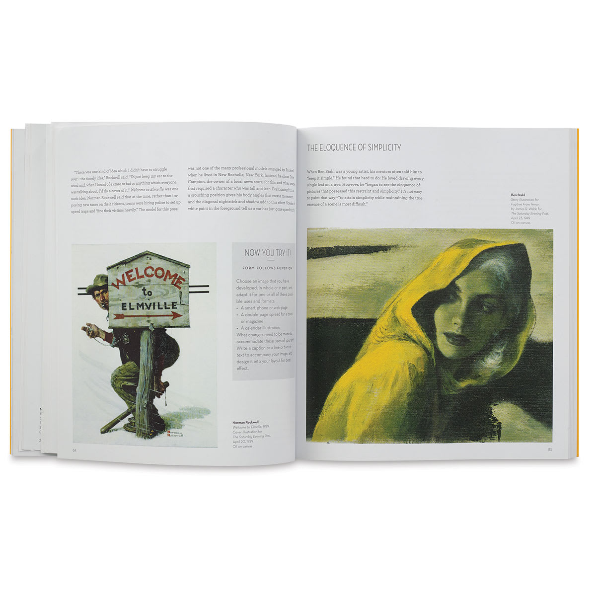 Drawing Lessons from the Famous Artists School - Spread on the Eloquence of Simplicity
