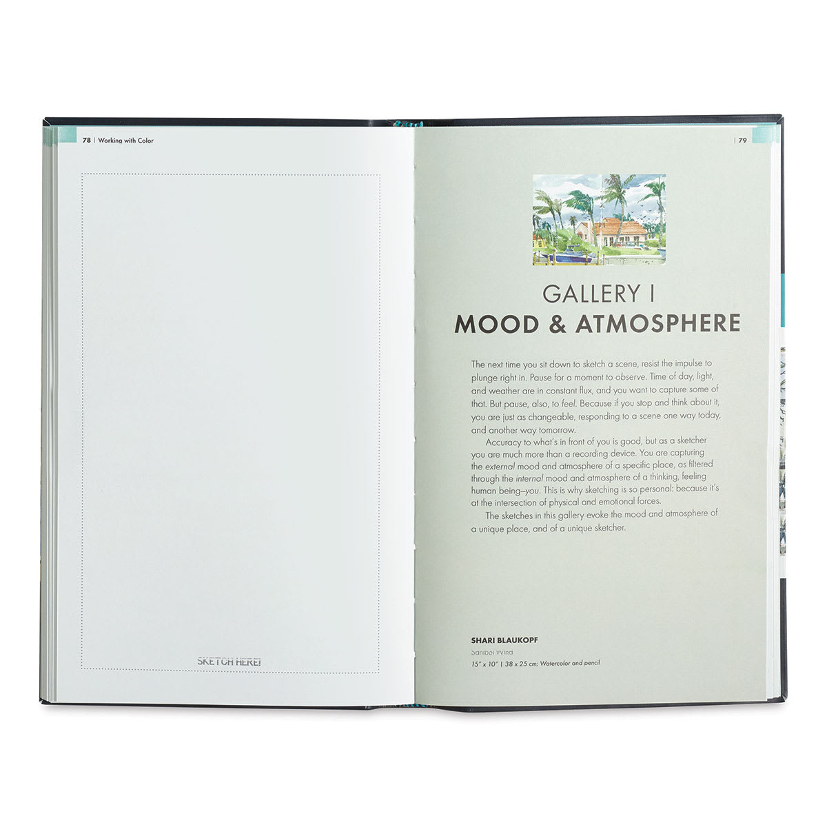 The Urban Sketching Handbook: Working with Color - Spread on Mood and Atmosphere