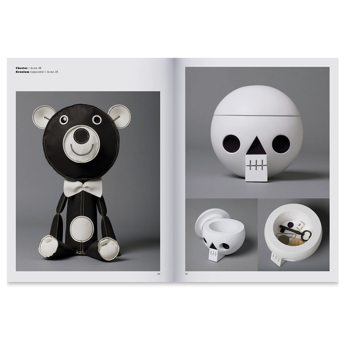 Palette Mini Series: Black & White Book - inside pages showing black and white objects