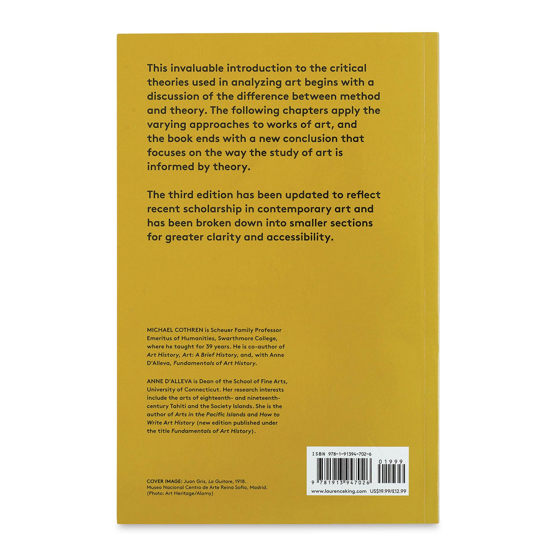Methods and Theories of Art History, back cover