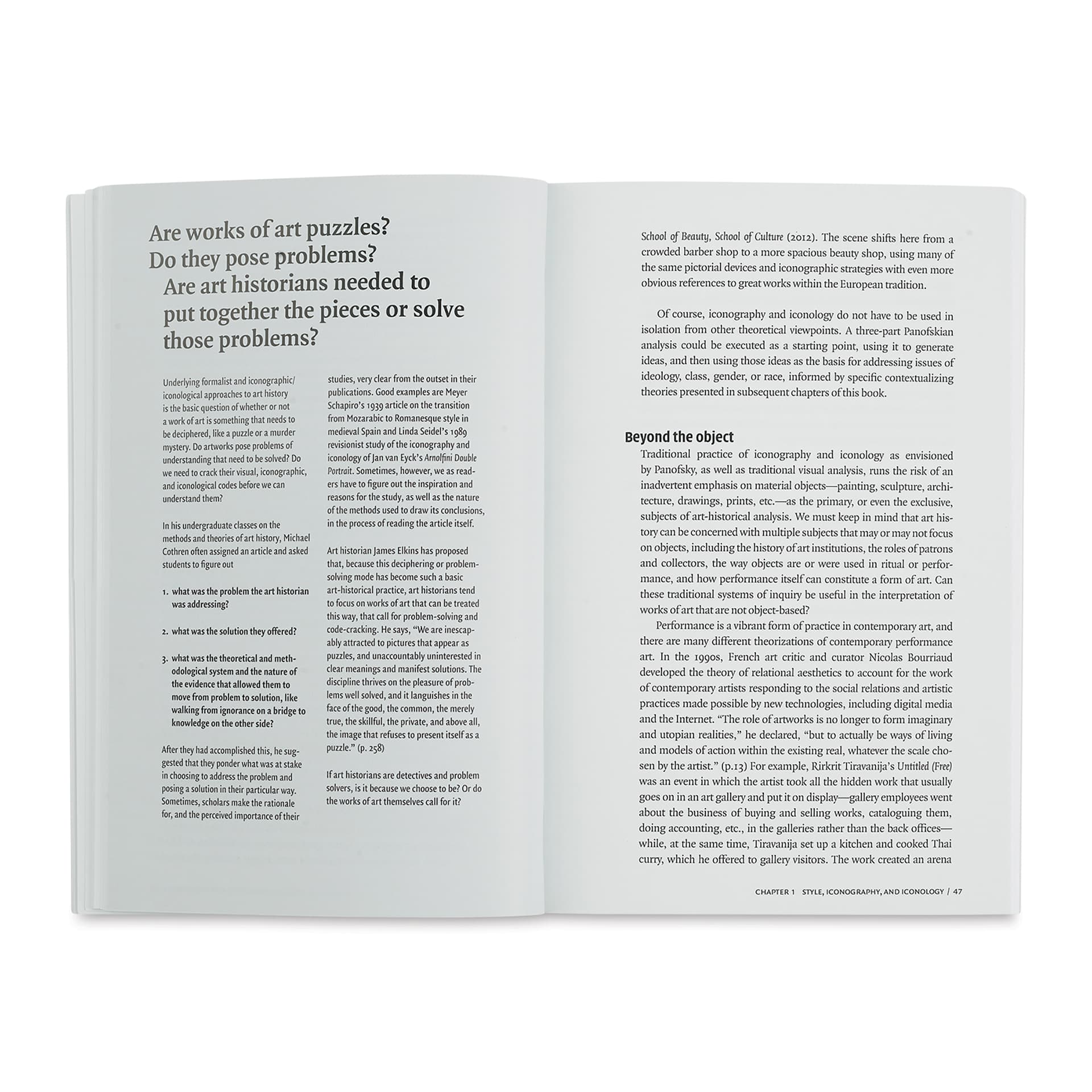 Methods and Theories of Art History, inside page