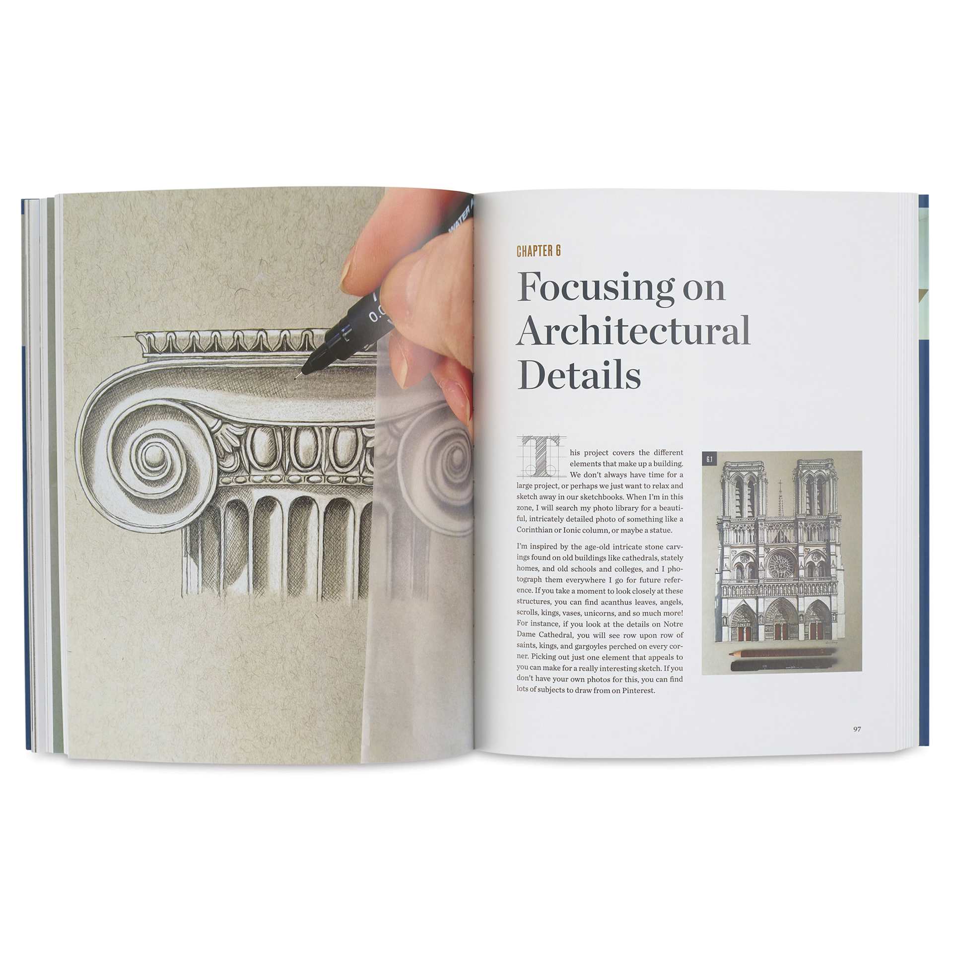 Drawing and Illustrating Architecture, focusing on architectural details