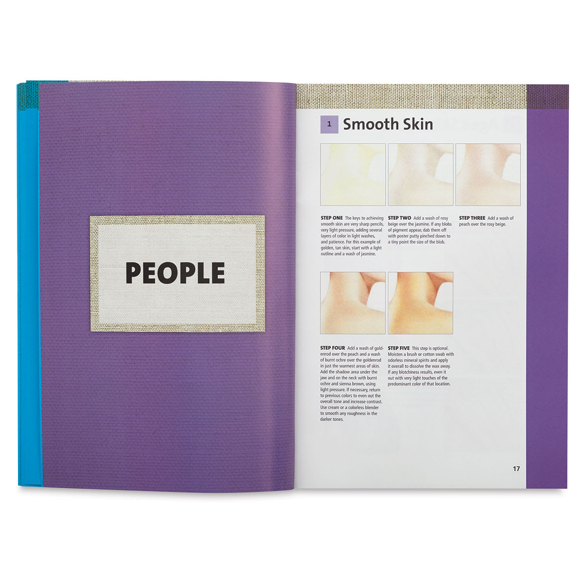 101 Textures in Colored Pencil - Inside spread on drawing people