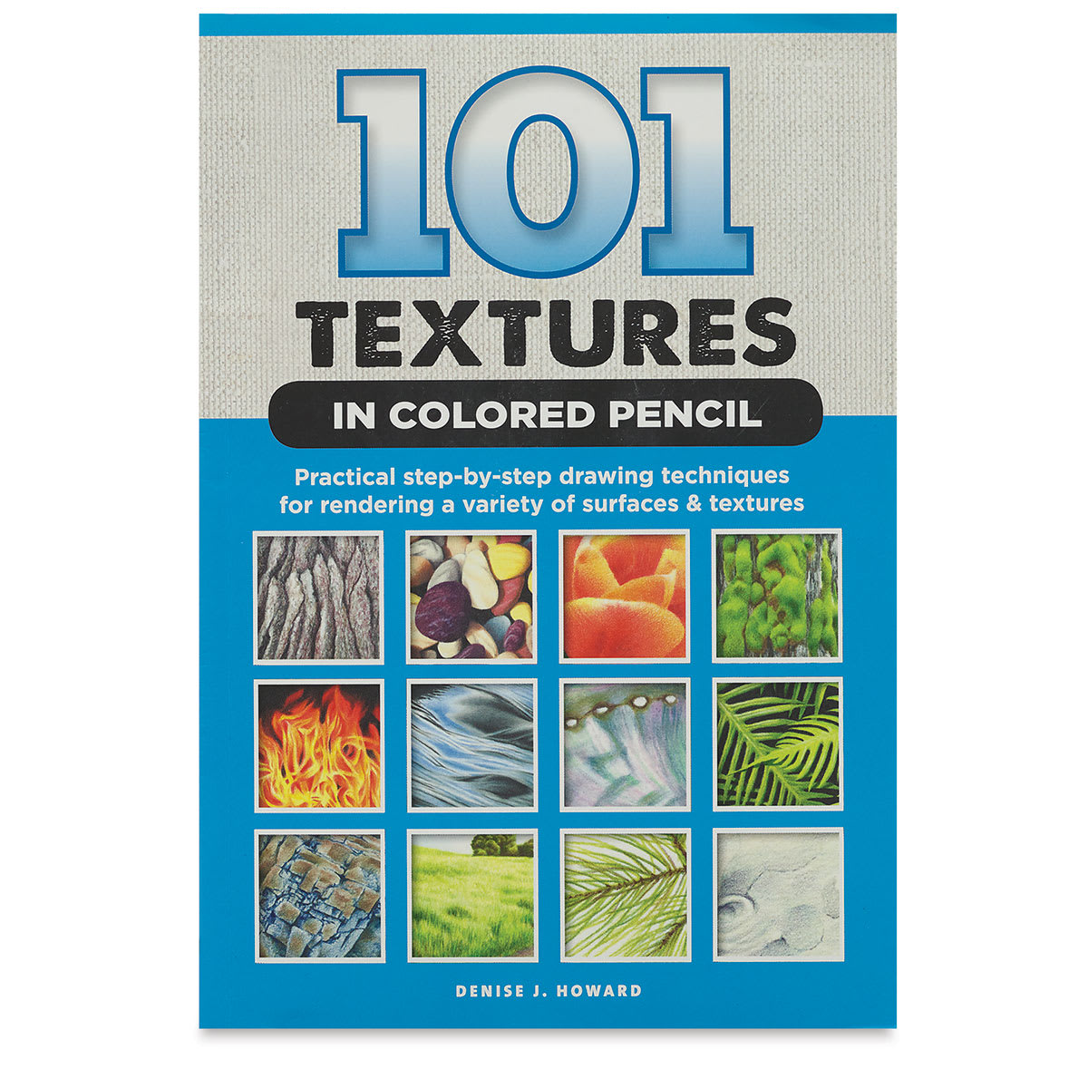 101 Textures in Colored Pencil - Front cover of book