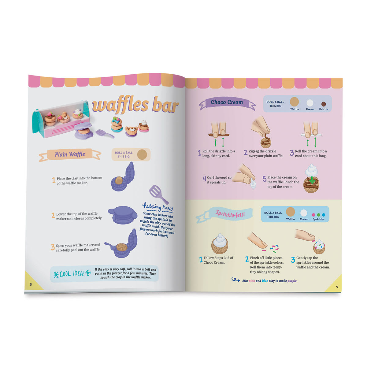 Klutz Mini Clay World Cute Café Kit (book page)