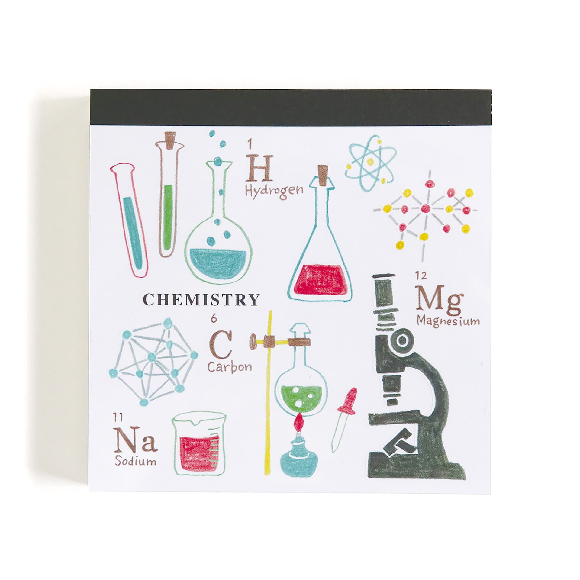 Green Flash Study Holic Square Memo Pad, Chemistry