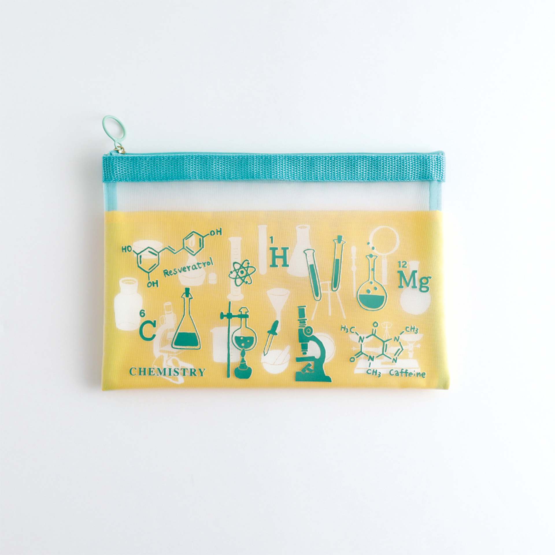 Green Flash Study Holic Mesh A5 Pouch, Chemistry