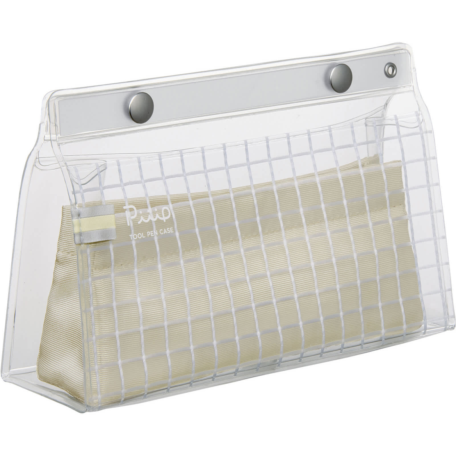 Kokuyo Piiip Tool Pen Case, Shiny Beige