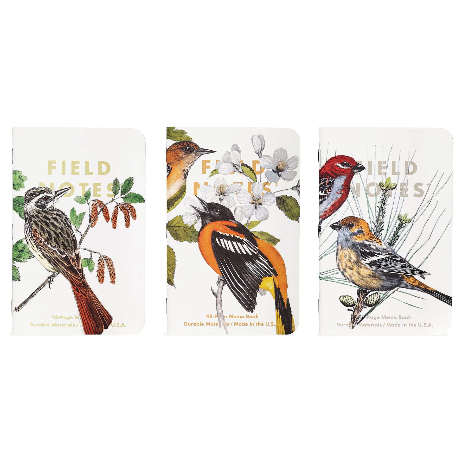 Field Notes Birds and Trees of North America Notebooks - Ruled, 3-1/2" x 5-1/2", 48 Pages, Pkg of 3, front