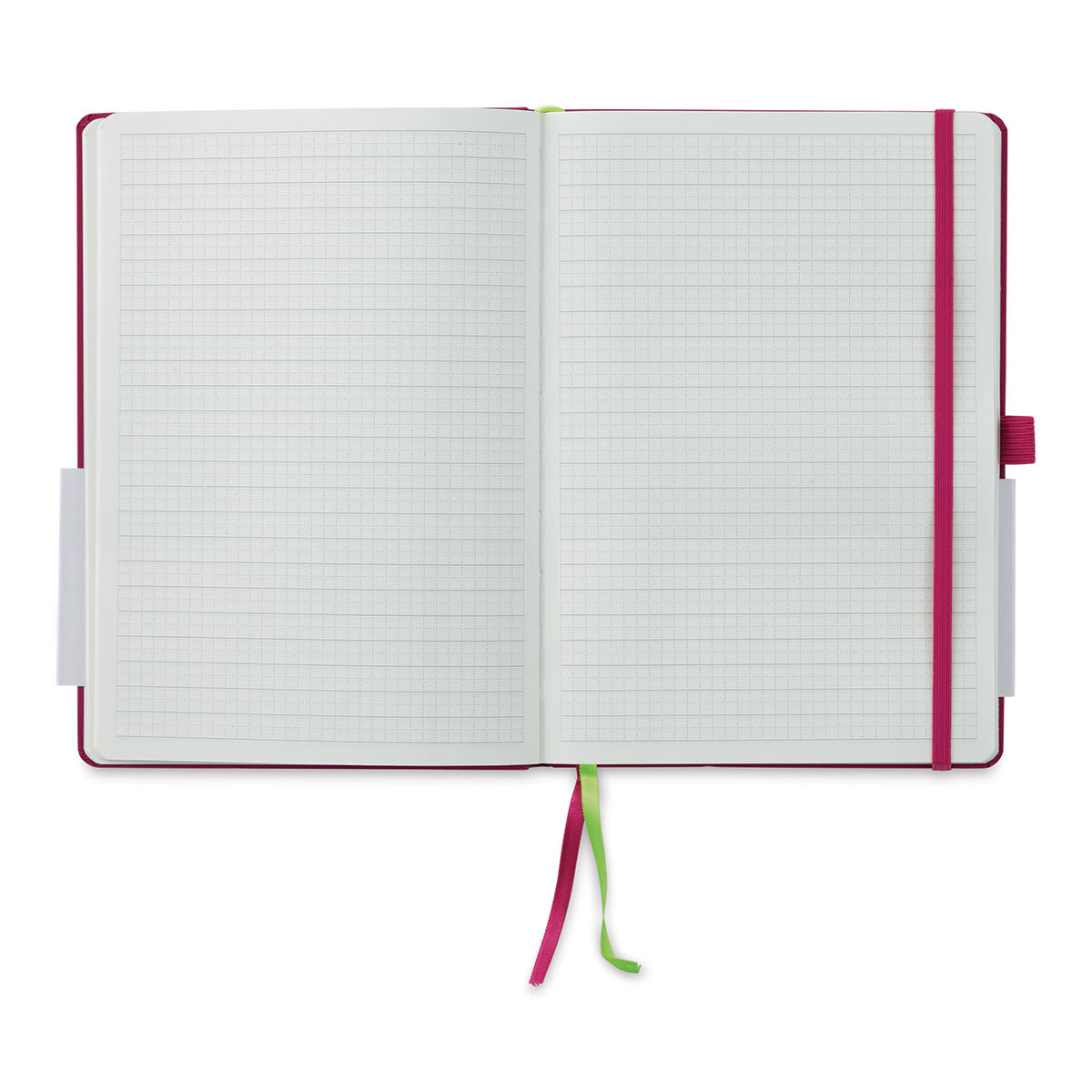 Lamy Softcover Notebook - Pink, Dot-Grid-Rule, 5-3/4" x 4-1/8" (open to show paper)