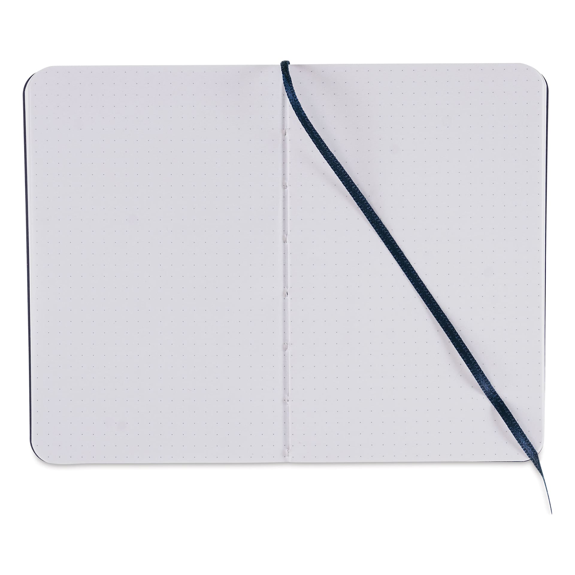 Fabriano EcoQua Plus Stitch-Bound Notebook - Wine, 3-1/2" x 5-1/2", Dot Grid, open