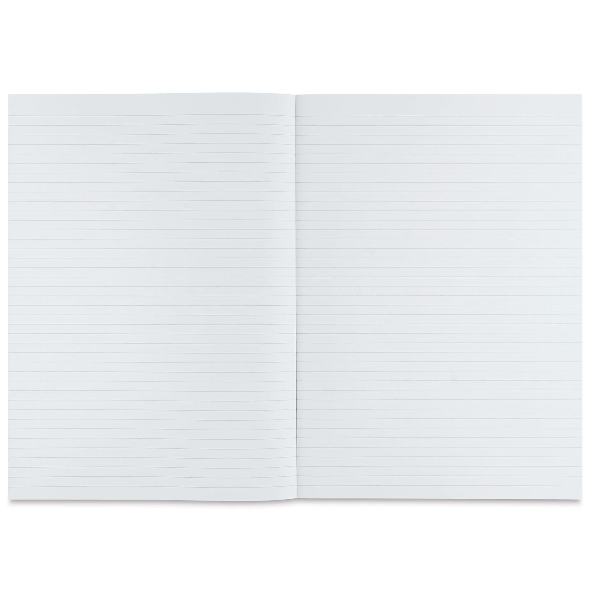 Fabriano Ecoqua Plus Glue-Bound Notebook - Yellow, 8-1/4" x 11-7/10", Lined, open