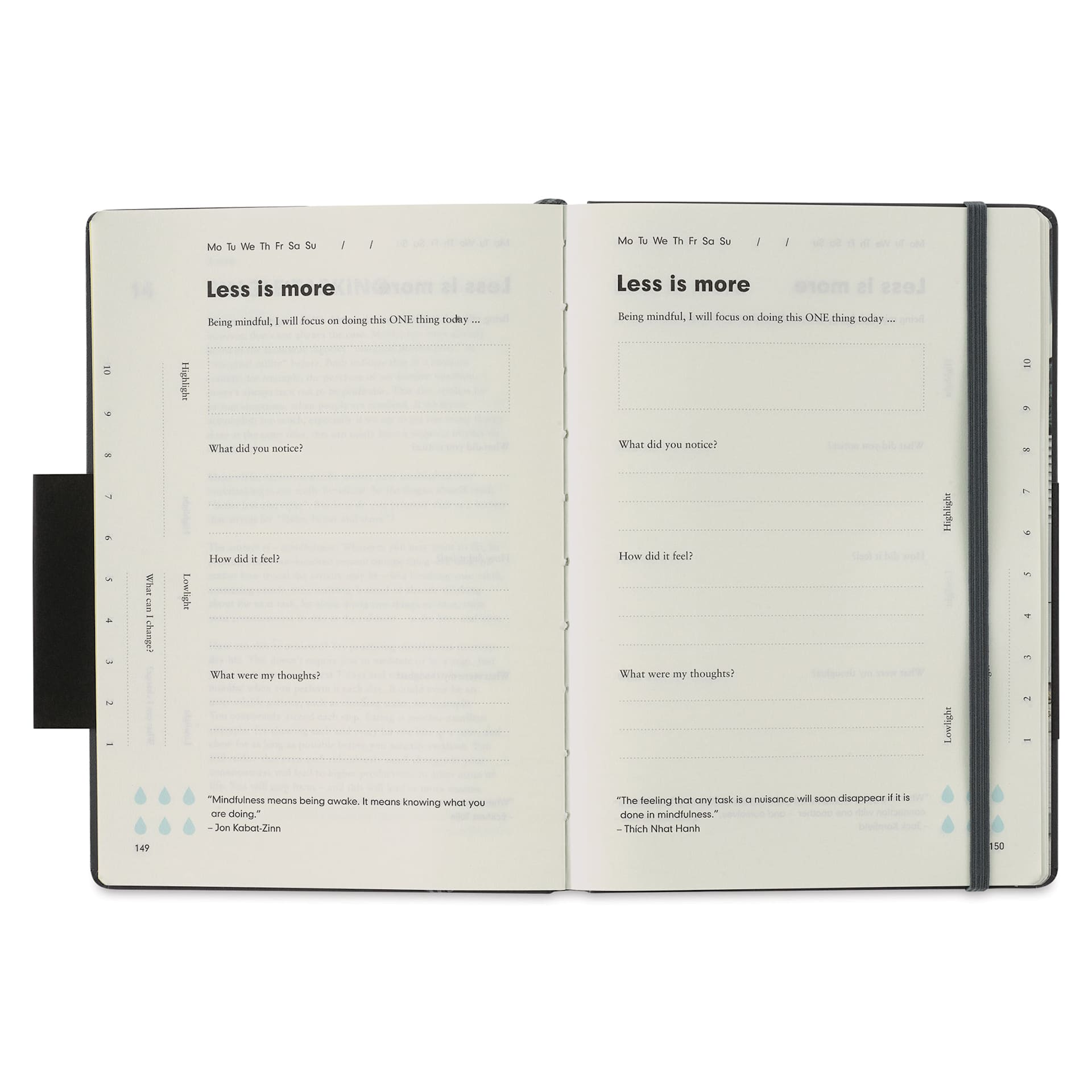 Leuchtturm1917 Change Journal - Anthracite, 5-3/4" x 8-1/4" (open to show paper) Leuchtturm1917 Change Journal - Anthracite, 5-3/4" x 8-1/4" (open to show paper)