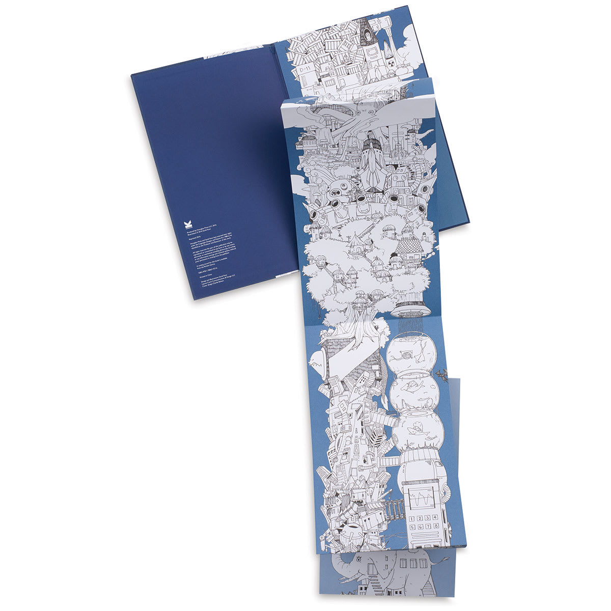 To the Moon Coloring Book - pages extended vertically