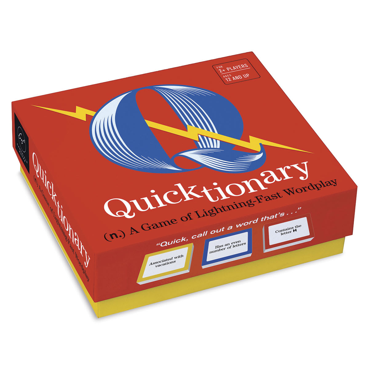 Quicktionary - Angled view of top of package