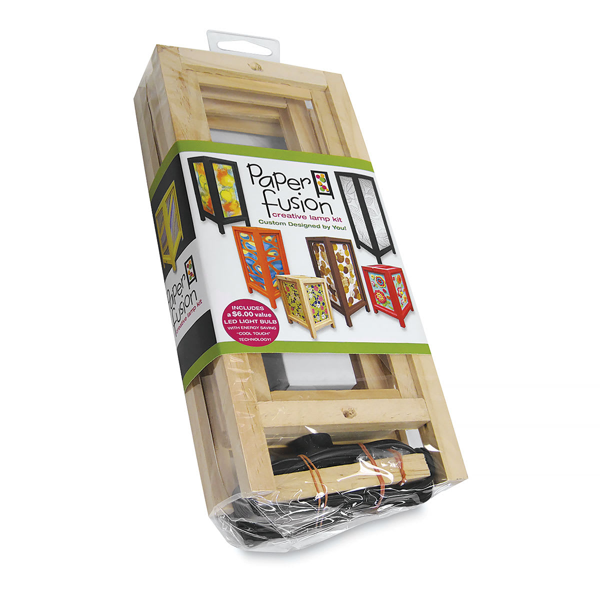 Paper Fusion Lamp Kit, Natural,  5" × 15"