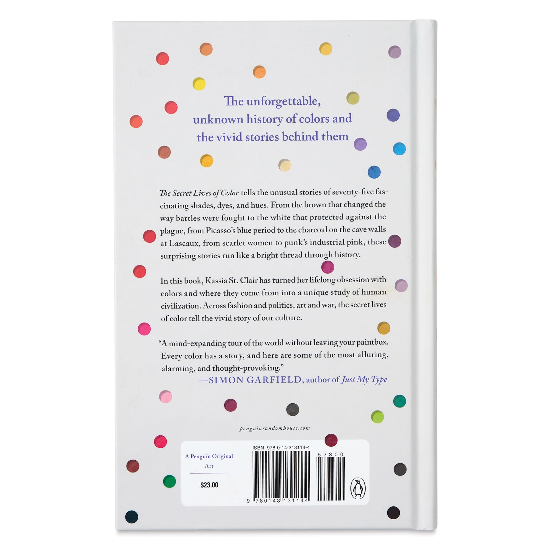 The Secret Lives of Color, back cover