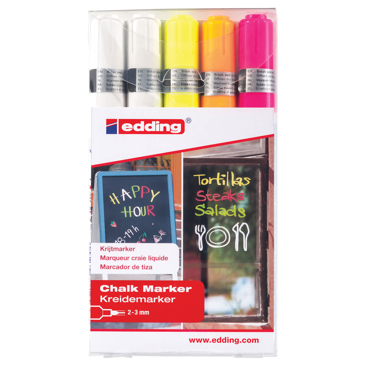 edding Chalk Marker Set 5-Marker Set