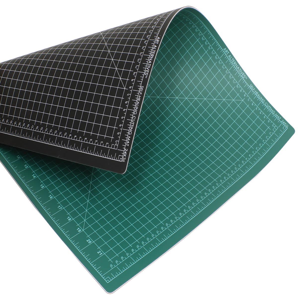 Self-Healing Cutting Mats 24 x 36 Double-Sided Green/Black