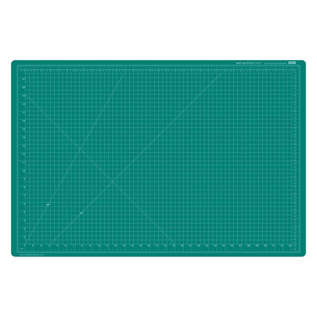 Self-Healing Cutting Mats 24 x 36 Double-Sided Green/Black